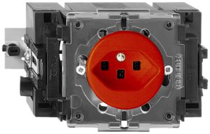 EB-Steckdose FH T23 orange 49…69mm, mit Steckklemmen