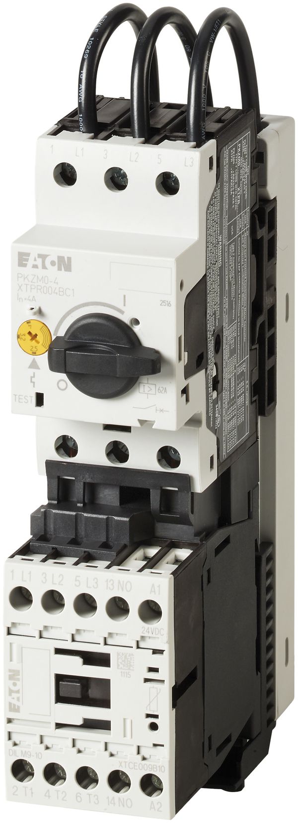 REG-Direktstarter ETN MSC-DM MSFS, 3L, 24VDC, 0.18kW 400V/AC3, 100kA