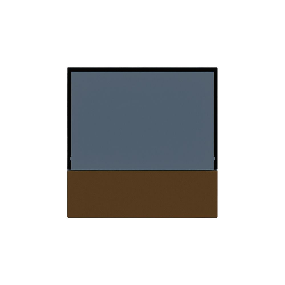 Placca frontale KNX Hager kallysto per termostato marrone