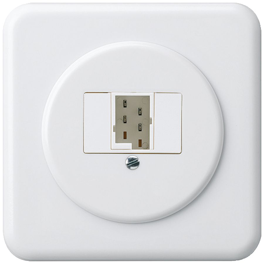 UP-Anschlussdose basico 1×TT83 weiss