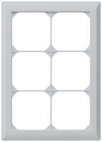 UP-Abdeckrahmen kallysto.line 3×2 hellgrau 152×212mm