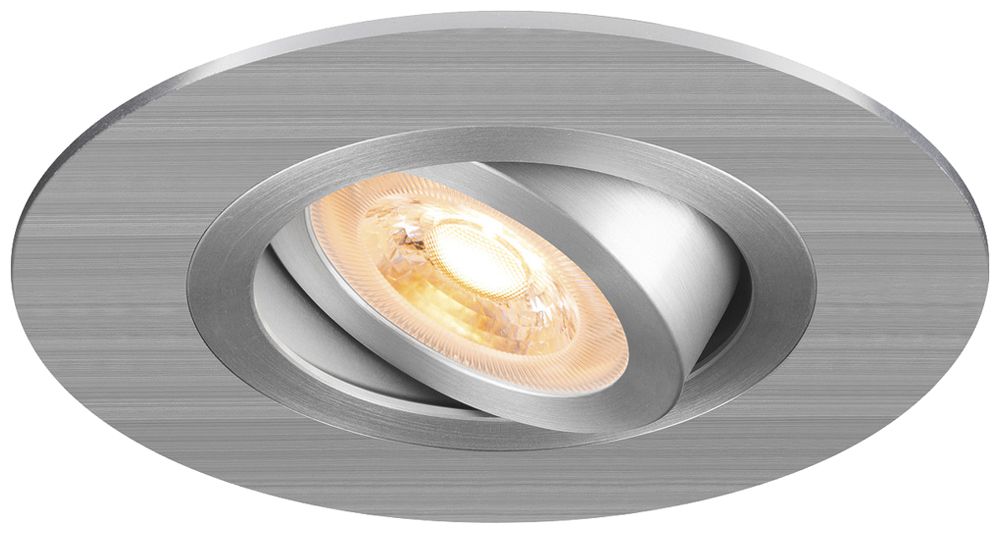 LED-Downlight SLV NEW TRIA 75 XL GU10 1×10W Ø110mm Silber