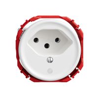 Steckdose STANDARDdue SNAPFIX® 1×T13 mit LED ws