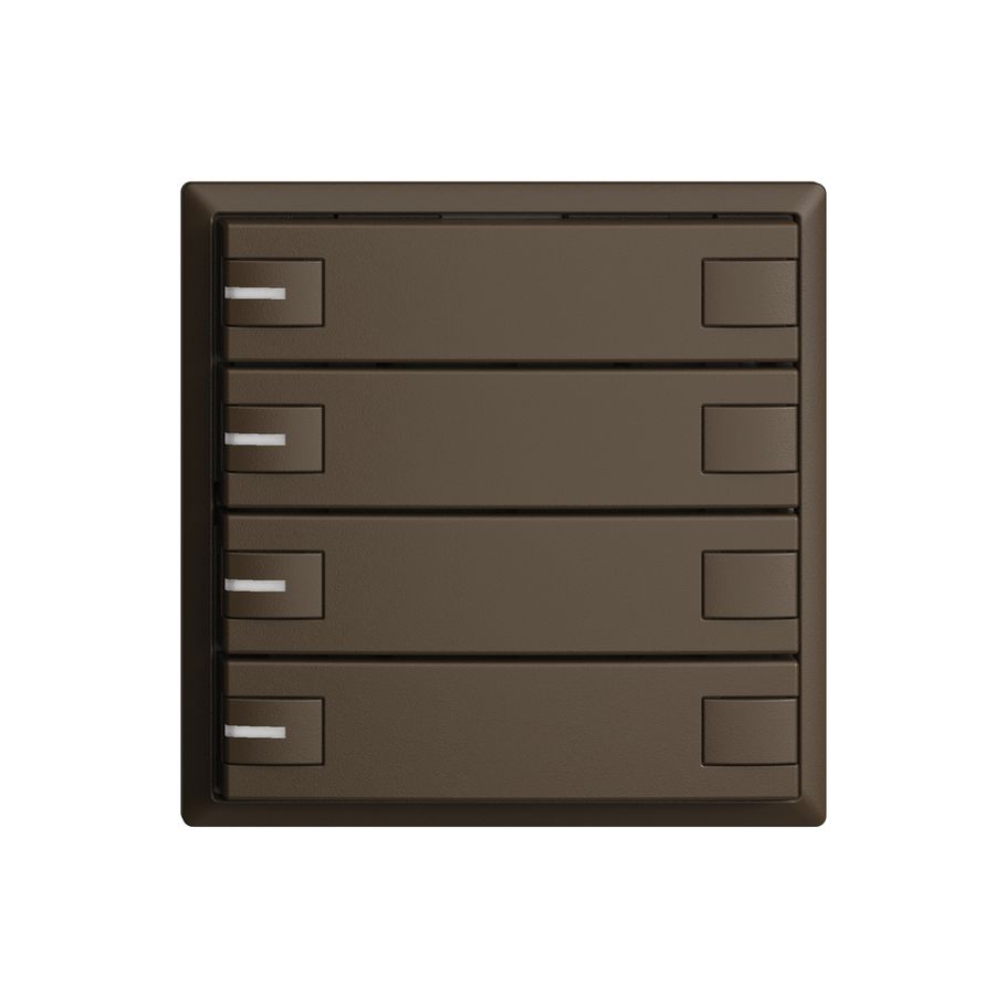 Poussoir KNX RGB EDUE, 250mW, a.LED RGB, 4×poussoir, comm.2×touches, cof