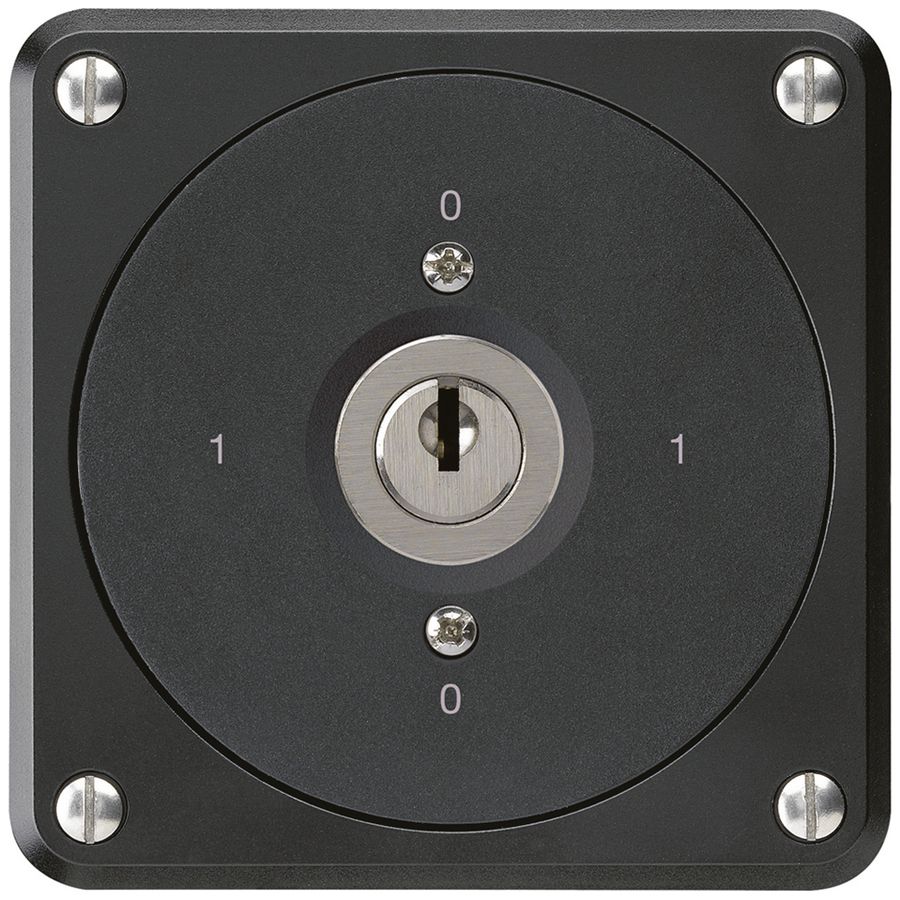 Interrupteur à clé ENC robusto sans clapet 0/1P noir pour combinaison