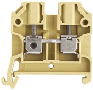 Durchgangs-Reihenklemme Weidmüller SAK Schraubanschluss 4mm² PA66 TS35 beige