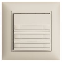 Poussoir KNX RGB ENC EDUE FMI, 250mW, LED, a.papier, 6×poussoir, 1×touche, crema