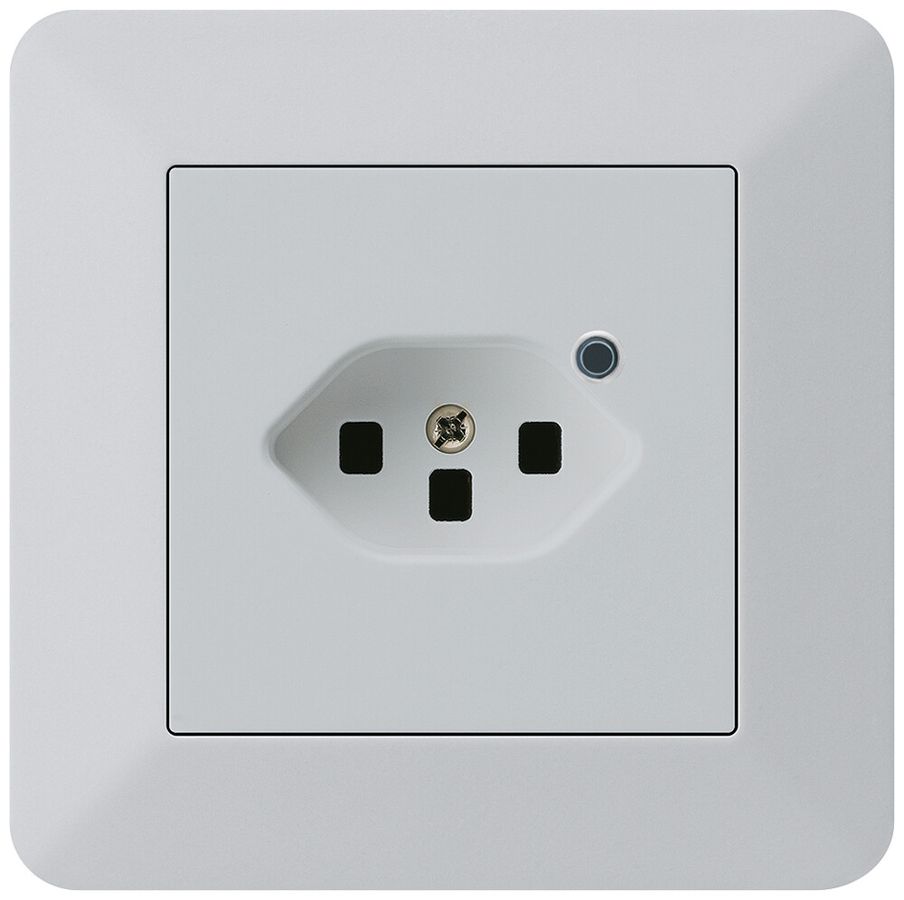 Presa INC Hager kallysto.trend 1×T23 illuminato C grigio chiaro
