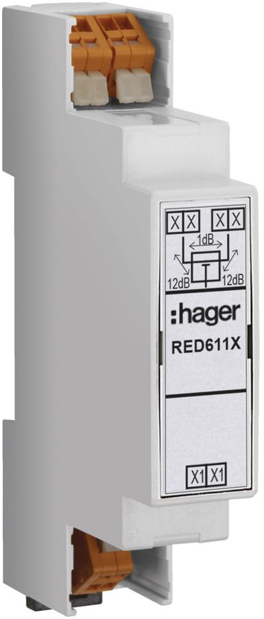 REG-Audio/Video-Verteiler Hager 1-fach 2-Draht, für Türsprechanlage