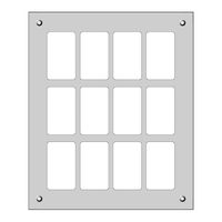Montageplatte FLF 3×4 Al weiss FH