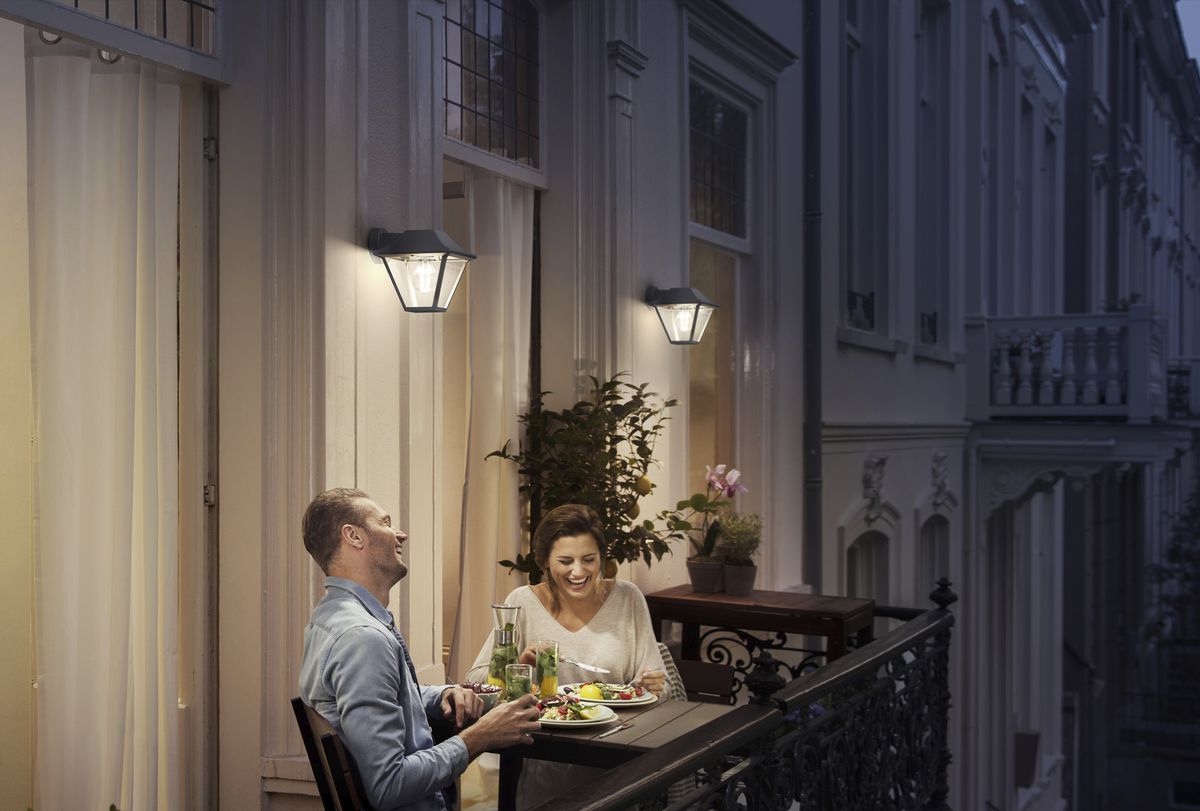 Applique Philips Alpenglow E27 1×60W IP44 203×183mm anthracite