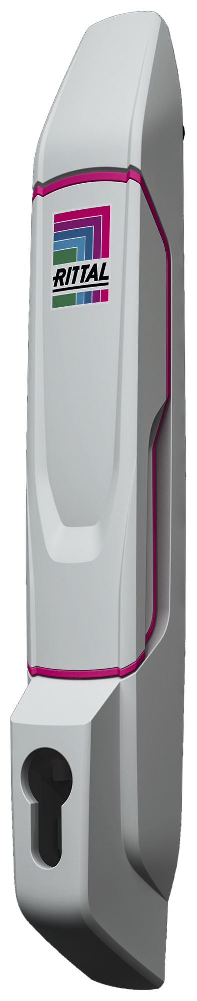 Maniglia Rittal VX 8618.210 comfort per VX/VX IT per KESO/KABA grigio