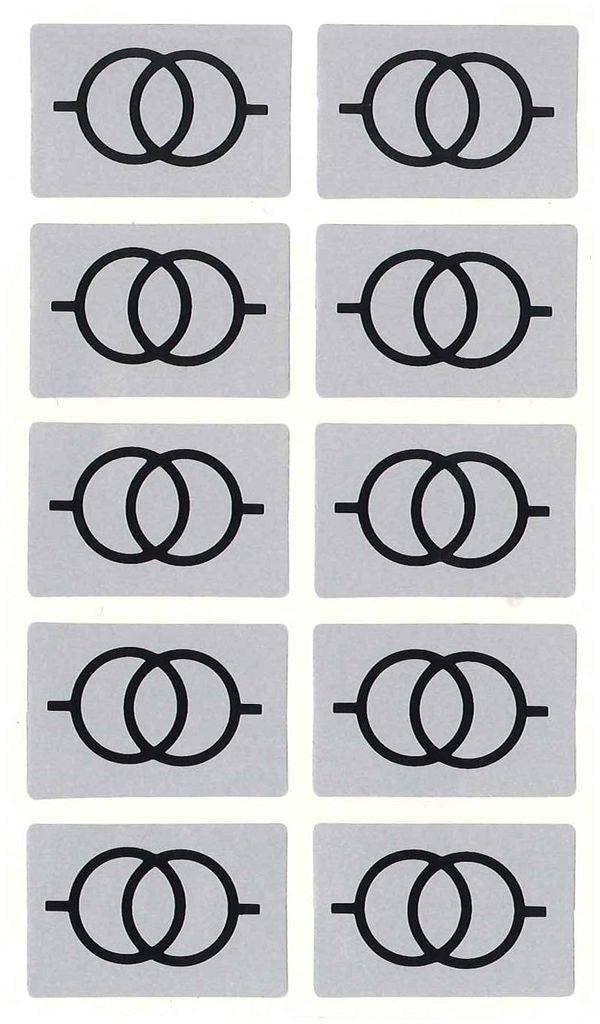 Warnschild Kunststoff 30×20mm Si/sz