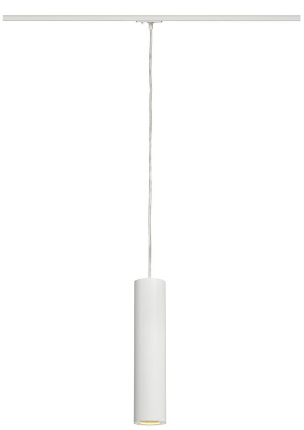 Pendelleuchte SLV ENOLA_B GU10 50W mit 1-Phasen-Adapter IP20 weiss