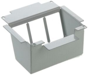 Einbausatz zu WAK 150×150mm lichtgrau leer, Bodenhöhe 75…140mm
