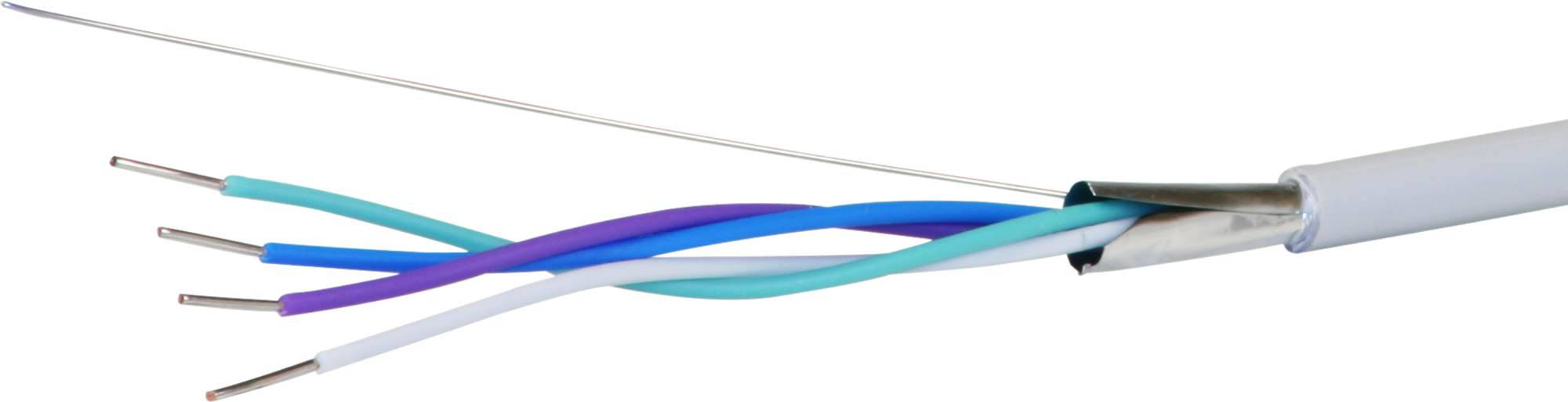 Câble U72 1×4×0,8mm avec blindage sans halogène Eca