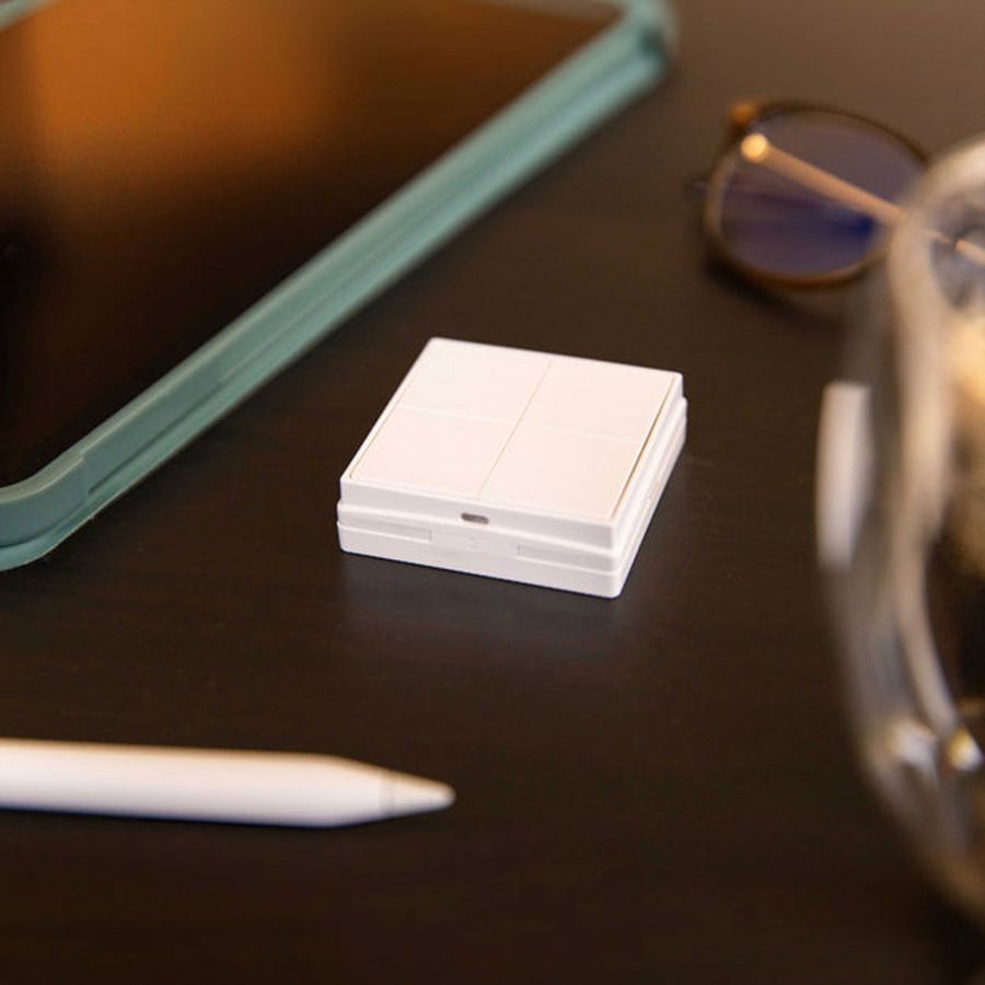 AP-Wandsender Shelly BLU Wall Switch 4 4-Kan BLE weiss