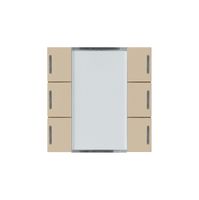 Frontset Hager kallysto LED 6×KNX systemlink/easylink beige