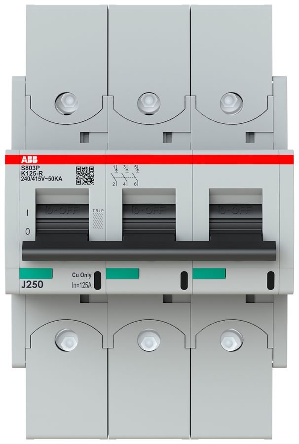 Leitungsschutzschalter ABB S803P-K125-R 3P 400V K-125A 50kA 5TE