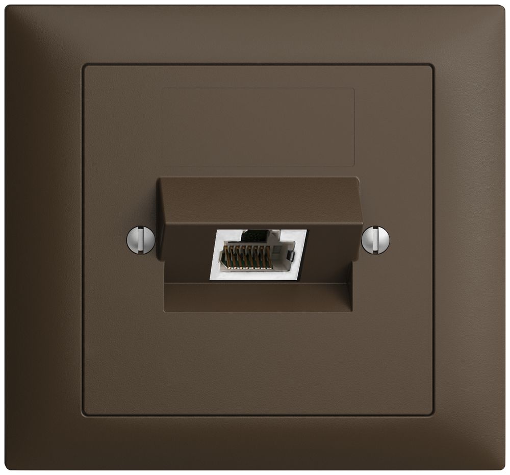 EB-Dose 1×RJ45/s 8P ITplus EDIZIOdue coffee