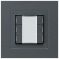 UP-Taster kallysto.pro KNX 6×RGB LED s/e-link anthrazit