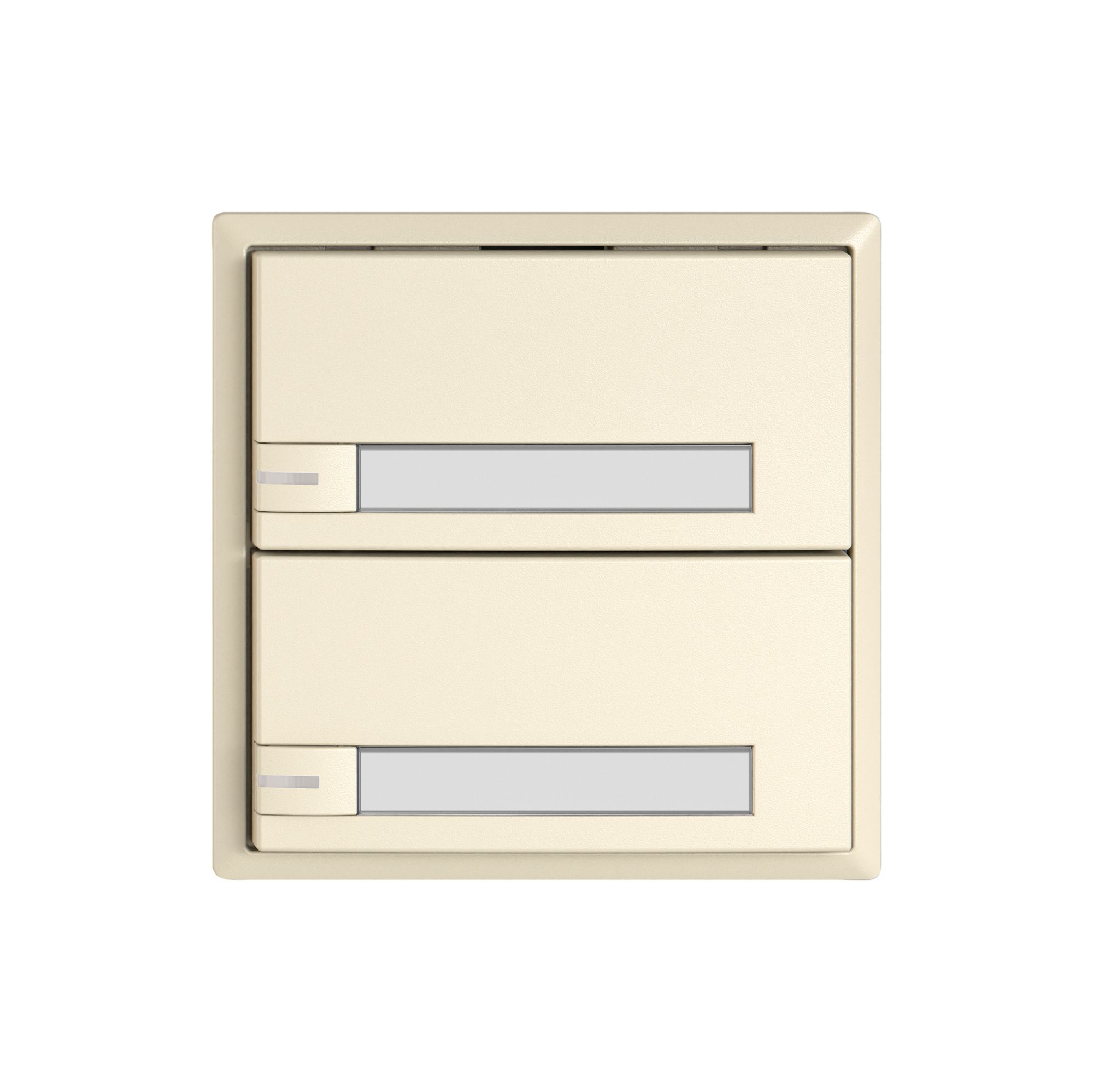 Pulsante universale EDIZIO.liv UNI SNAPFIX® c.LED RGB 2× com.1T targ.cr