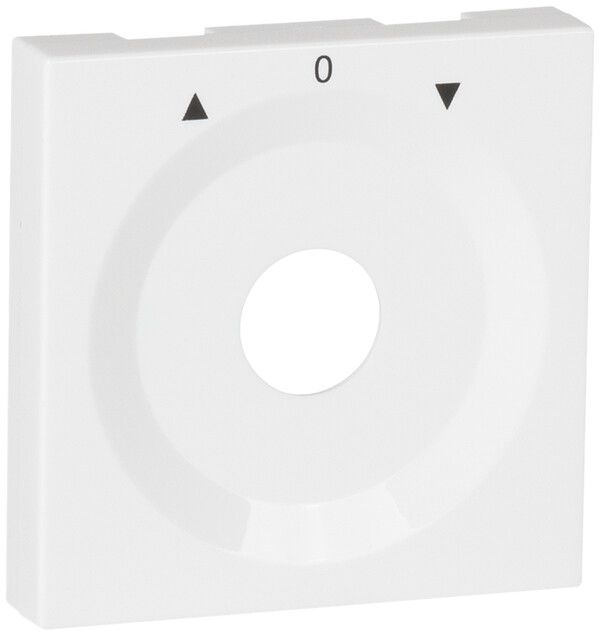 Frontplatte für Drehschalter weiss AUF-0-AB