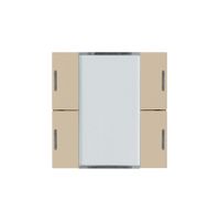 Frontset Hager kallysto LED 4×KNX systemlink/easylink beige