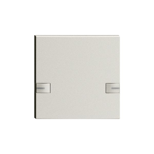 Touche 1/1 KNX/électron.a.LED EDIZIOdue 2× commande simple, gris clair