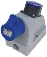 AP-Steckdose Steffen 1×CEE16 1LNPE 6h 230V+1×T23 IP44/IP55