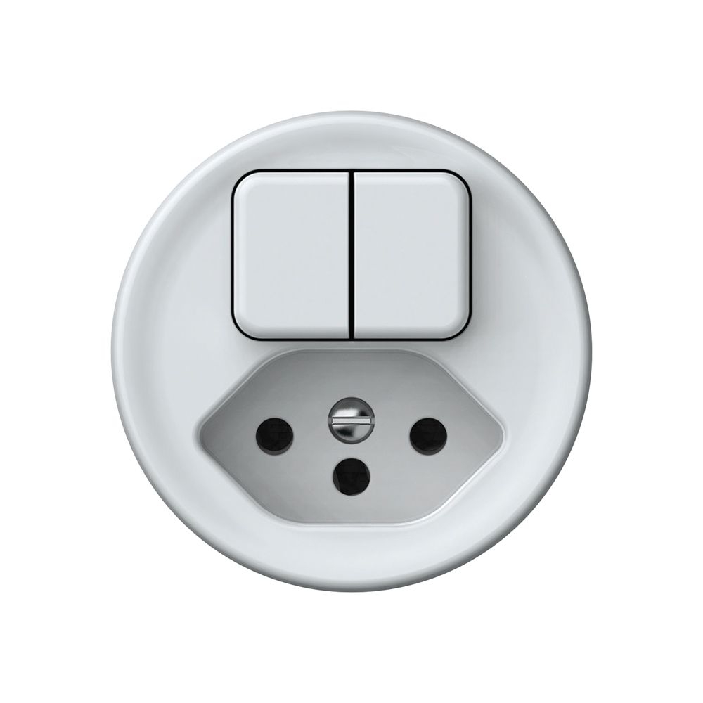 Combinazione origin sch 3+3 + 1×tipo 13 bianco