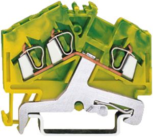 Morsetto WAGO 3L 2.5mm² verde/giallo