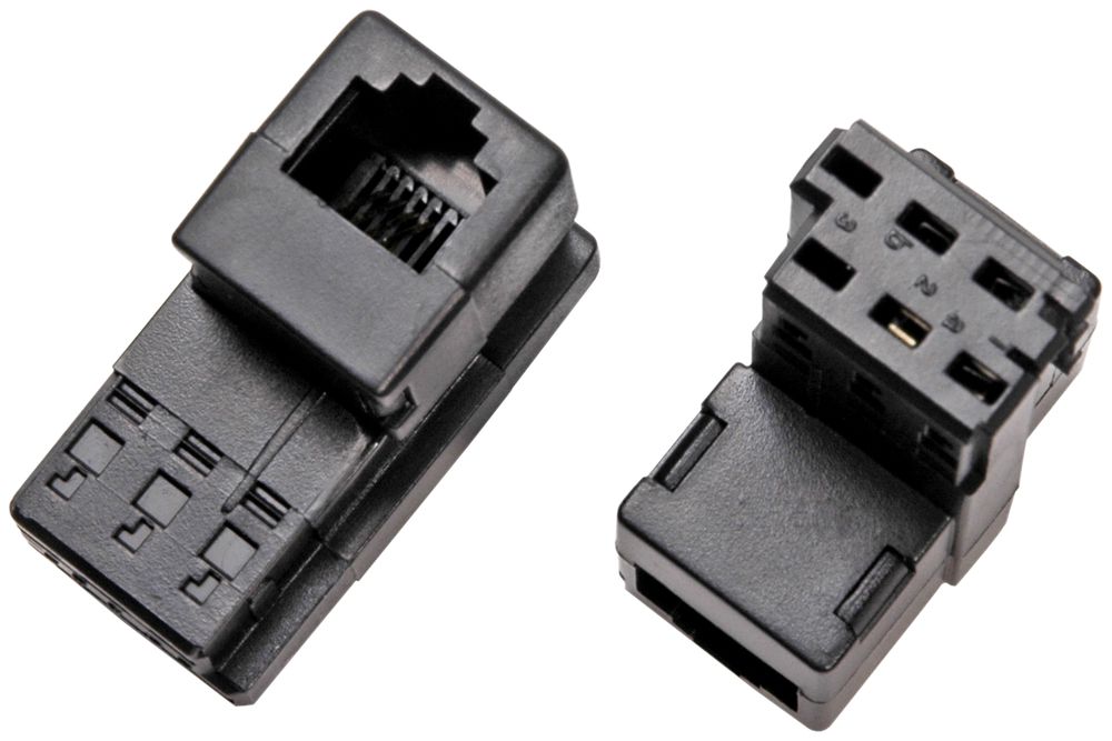 Direktadapter TT83/RJ45 UTP, schwarz