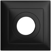 UP-Frontset, EDIZIOdue schwarz 88×88mm für Schlüsselschalter