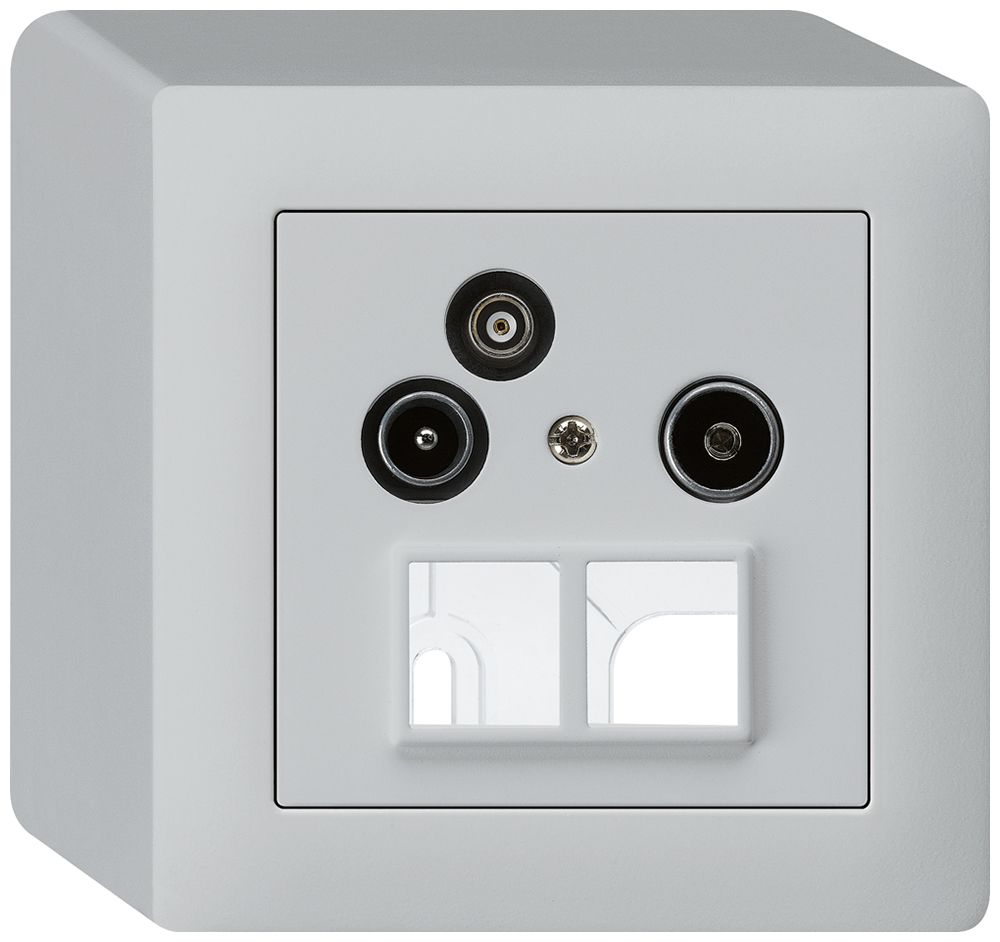 AP-Antennendose R/TV-Daten HMS kallysto 19dB hellgrau