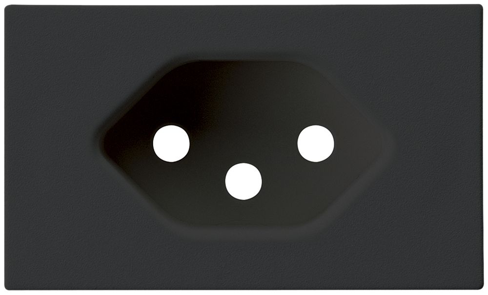 Piastra frontale per prisa FLF Hager 1×tipo 13 Z nero