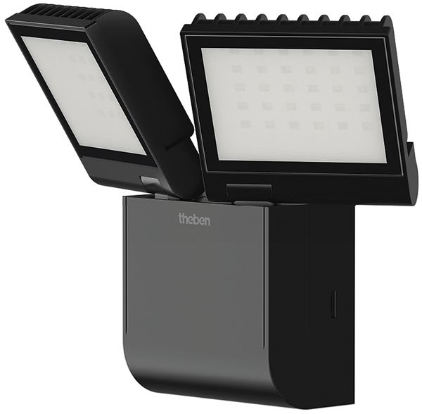 Proiettore LED theLeda S 17W 2×900lm 4000K nero IP55