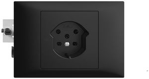 EB-Steckdose EDIZIOdue T15 schwarz 45…69mm