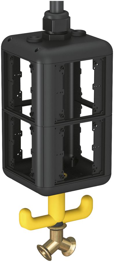 Gehäuse Bettermann HoverCube, Luft, mit Griff, leer 140×140×352mm, PA, sz, IP20