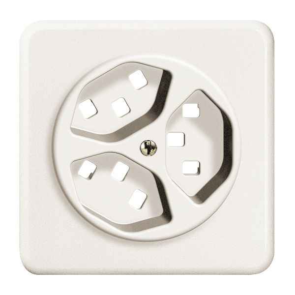 UP-Frontset FH 3×T23 weiss 86×86mm