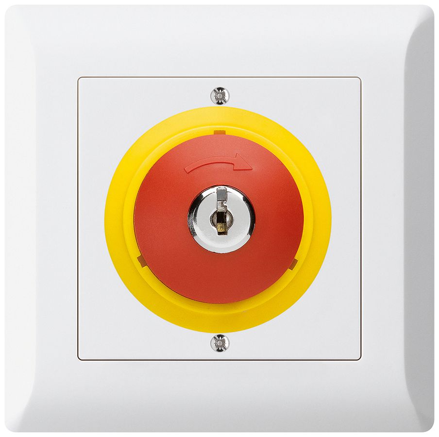 UP-SchlüsselTaster kallysto.line NOT-AUS weiss