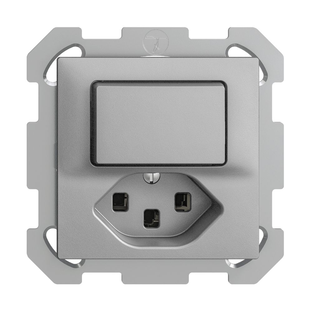 UP-Kombination 3/1L+T23 16A EDIZIOdue silver