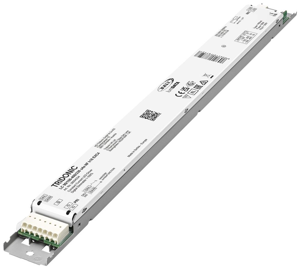 Alimentation LED Tridonic LC NFC EXC4 49.5…90W 100…330V 150…400mA DALI 360×30×16