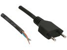 Anschlusskabel MAX HAURI Gummi 10A 230V 2×1mm² Typ 11/Aderendhülse 5m schwarz