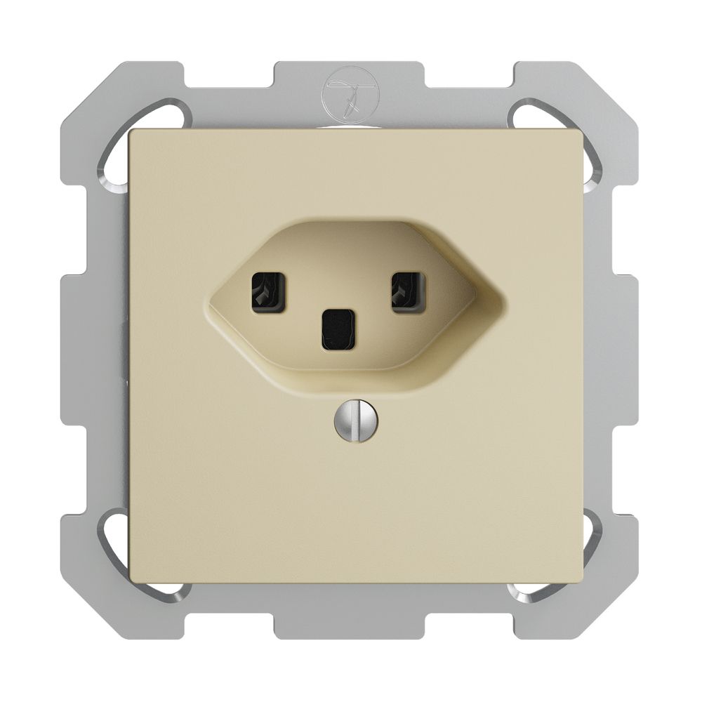 Prise ENC EDIZIOdue T23 16A vanille, bornes à vis