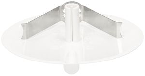 Deckenrosette MH Federbügel+Einführung steckbar Ø98×9mm weiss