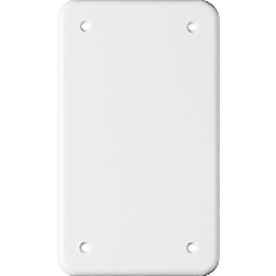 Abdeckplatte I-I 4-Befestigungslöcher weiss