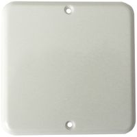 Blindabdeckplatte Gr.I weiss mit 2 Bef.Löchern oben/unten