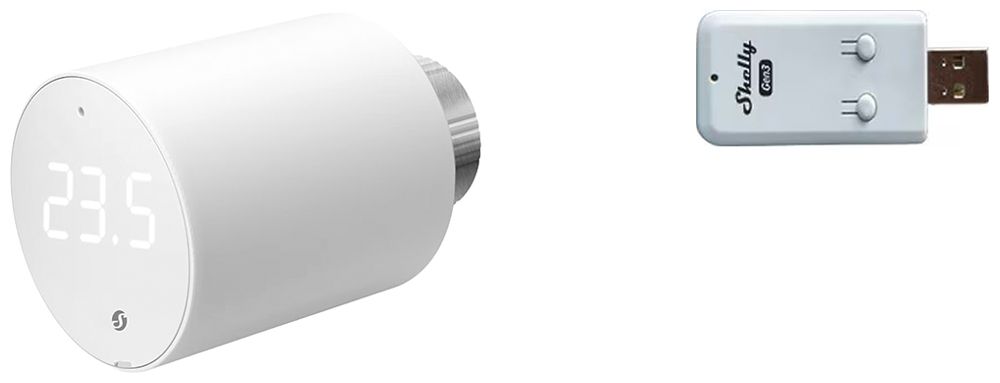 RF-Stellantrieb-Set Shelly BLU TRV SET 1 BLE M30×1.5 1×Adapter