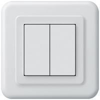 Pulsante KNX INC Hager BA basico C doppio 86×86mm bianco